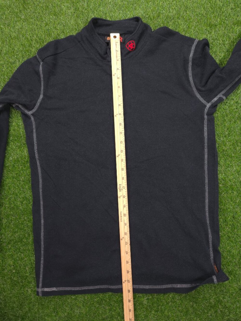 Ariat 1/4 Zip Pullover Polartec Shirt Mens Large Flame Resistant Workwear HRC2 - Picture 12 of 14